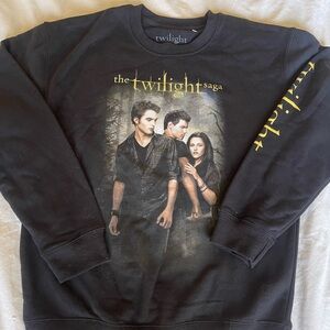 Twilight Saga Graphic Black Crewneck Sweater